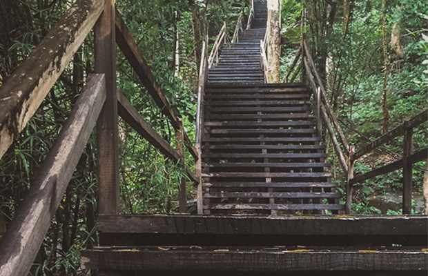 Ancient Staircase Preah Vihear in Cambodia