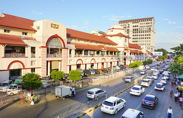 Bogyoke Aung San Market in Myanmar