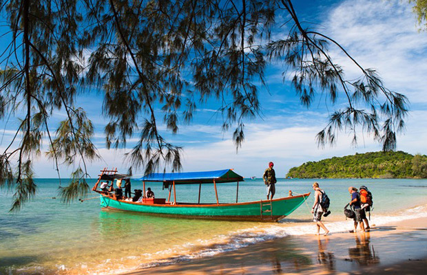 Lamherkay Beach in Cambodia