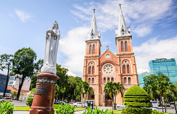 Notre Dame Cathedral of Saigon in Vietnam