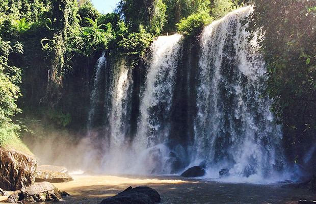 O Taing Laing Waterfall in Cambodia