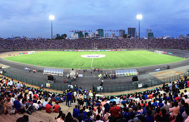 Olympic Stadium in Phnom Penh in Cambodia