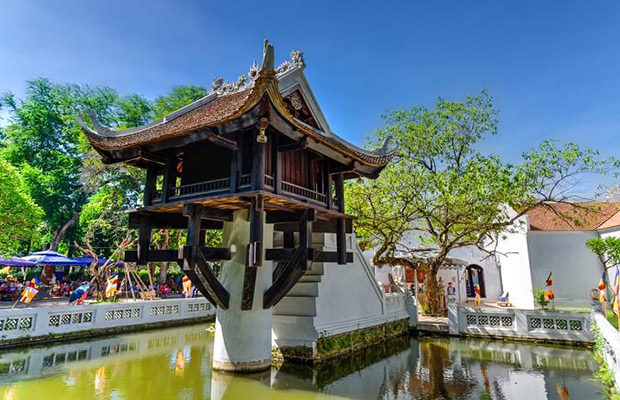 One Pillar Pagoda, Hanoi in Vietnam