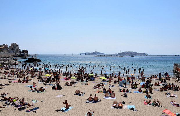 Plage des Catalans in France