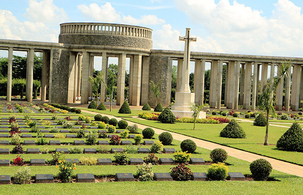 Taukkyan War Cemetery in Myanmar