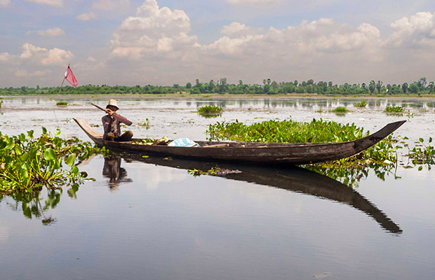 Tonle Bati Lake, Phnom Penh in Cambodia