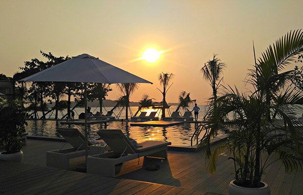 Victory Beach in Sihanoukville in Cambodia