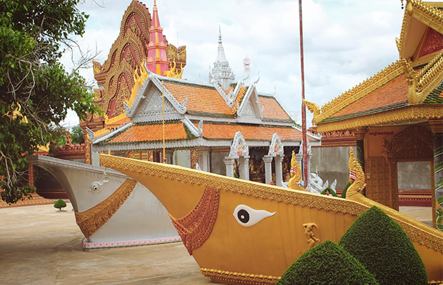 Wat Kompong Thom Pagoda in Cambodia