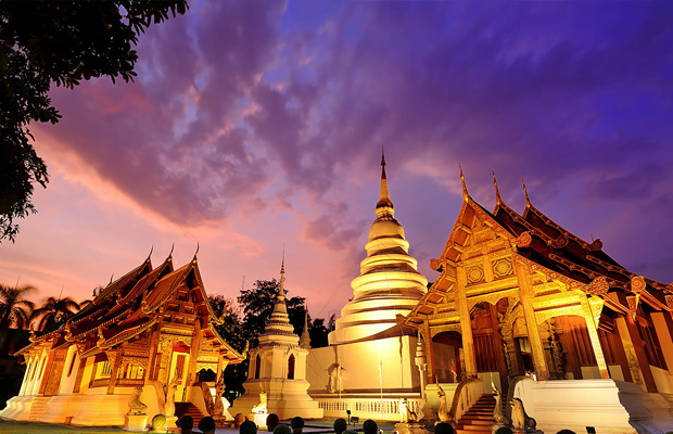 Wat Phra Singh (Gold Temple) in Thailand