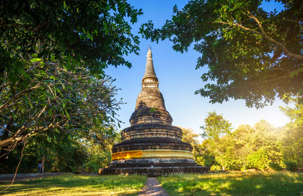 Wat Umong Suan Phutthatham in Thailand